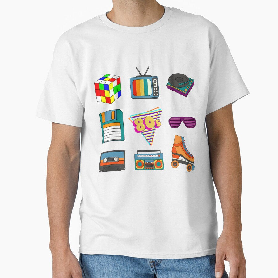 80's Retro Fashion Throwback Culture Disco Music - Adult & Kids T-Shirts, Sweatshirts & Hoodies apparel design preview 1