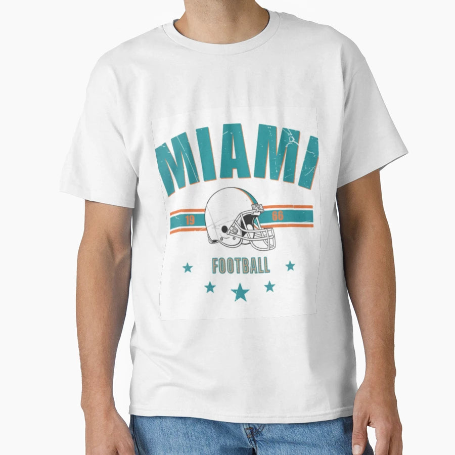 Miami Dolphins T-Shirt - Custom Art Print Unisex - T-Shirt, Sweatshirt, Hoodie