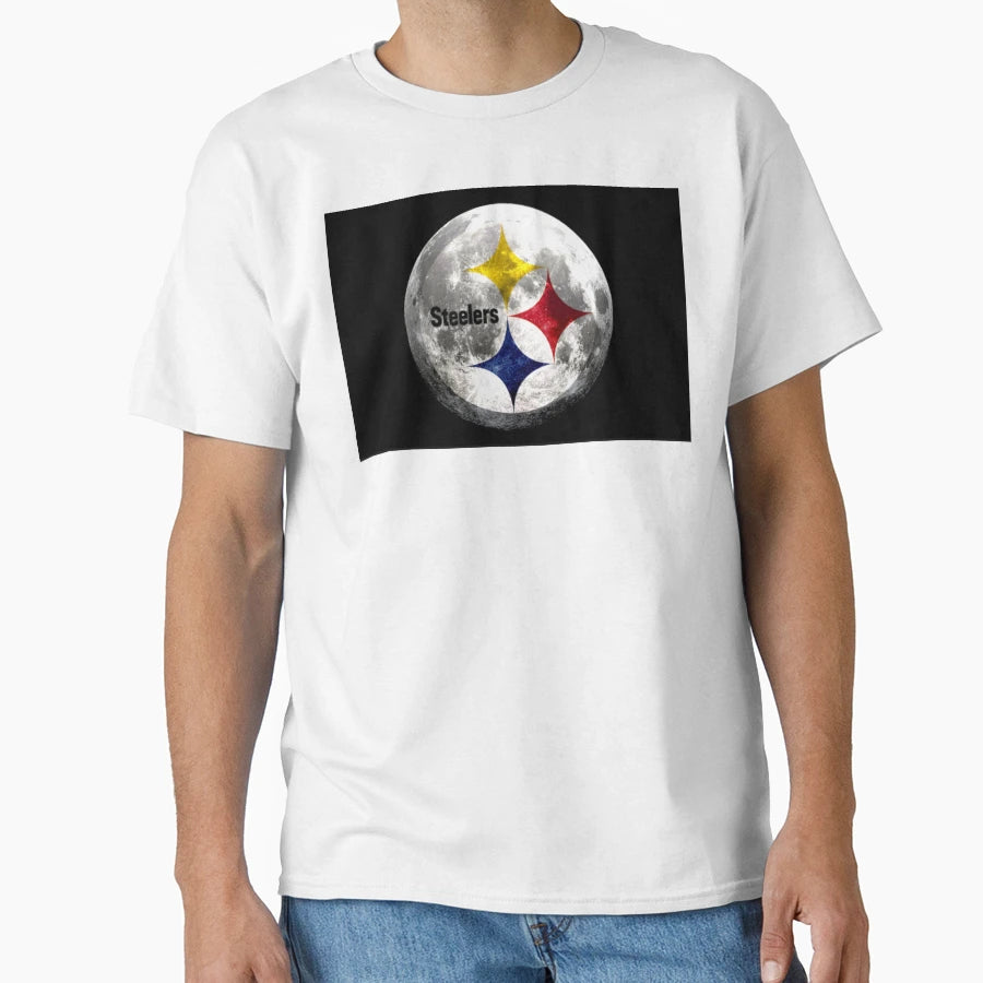 Steelers Moon Logo T-Shirt - Streetwear Style for Adults - T-Shirt, Sweatshirt, Hoodie