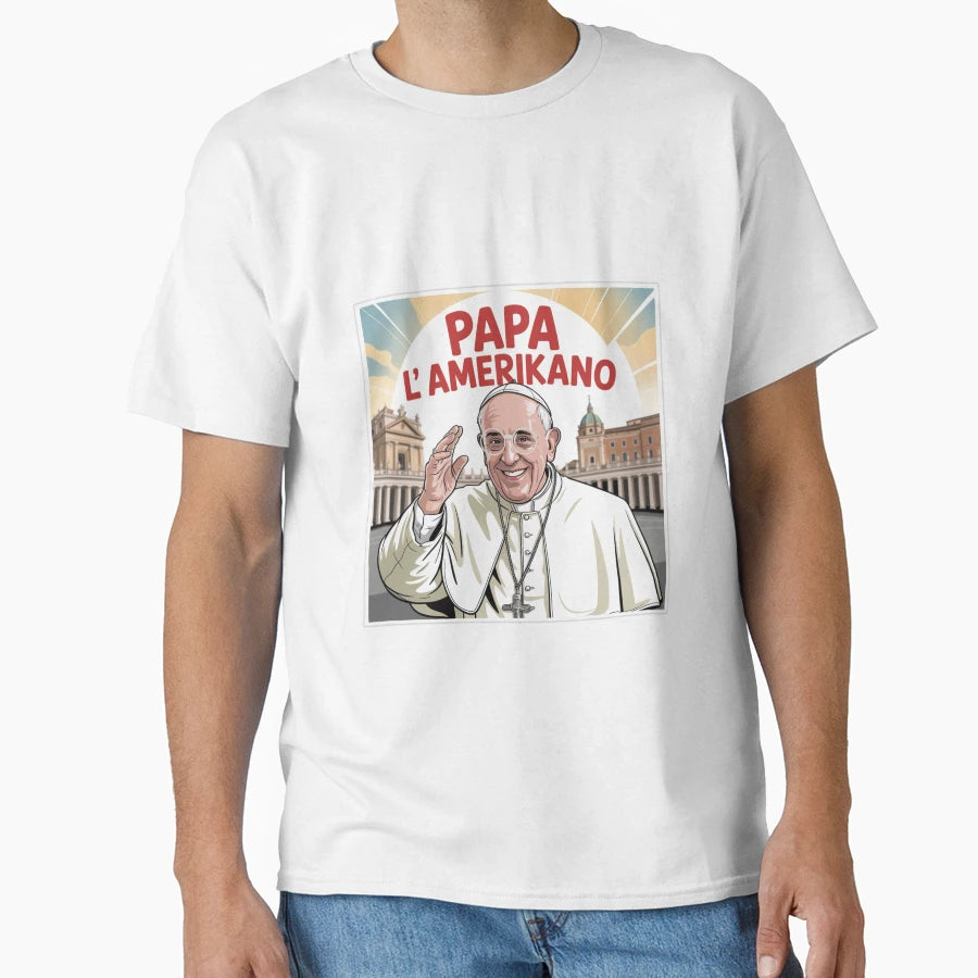 Pope Amerikano Leon Pop Art Saint T-Shirt - Aesthetic Graphic Men Women - T-Shirt, Sweatshirt, Hoodie