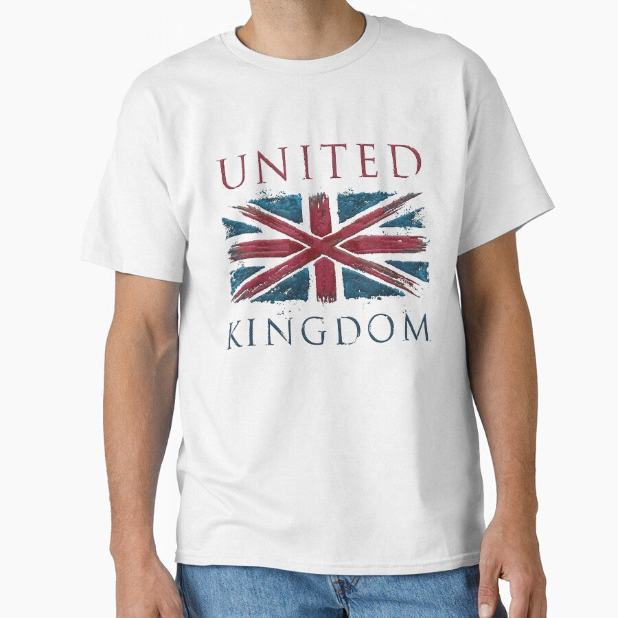 Grunge and rusty united kingdom x flag embroidery - Adult & Kids T-Shirts, Sweatshirts & Hoodies apparel design preview 1