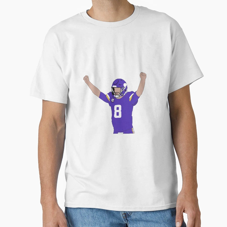 Minnesota Viking Kirk Cousins T-Shirt - Aesthetic Graphic for Adults - T-Shirt, Sweatshirt, Hoodie