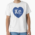 Royal Blue Kc Blue Heart Kansas City T-Shirt - Unique Graphic Unisex - T-Shirt, Sweatshirt, Hoodie