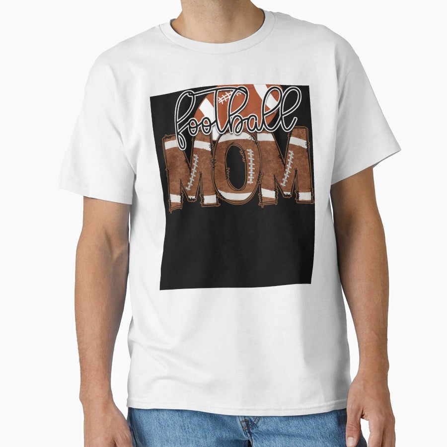 Football Mom T-Shirt - Minimalist Print for Adults - T-Shirt, Sweatshirt, Hoodie