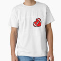 I Love Football Heart American Football T-Shirt - Graphic Print Men Women - T-Shirt, Sweatshirt, Hoodie