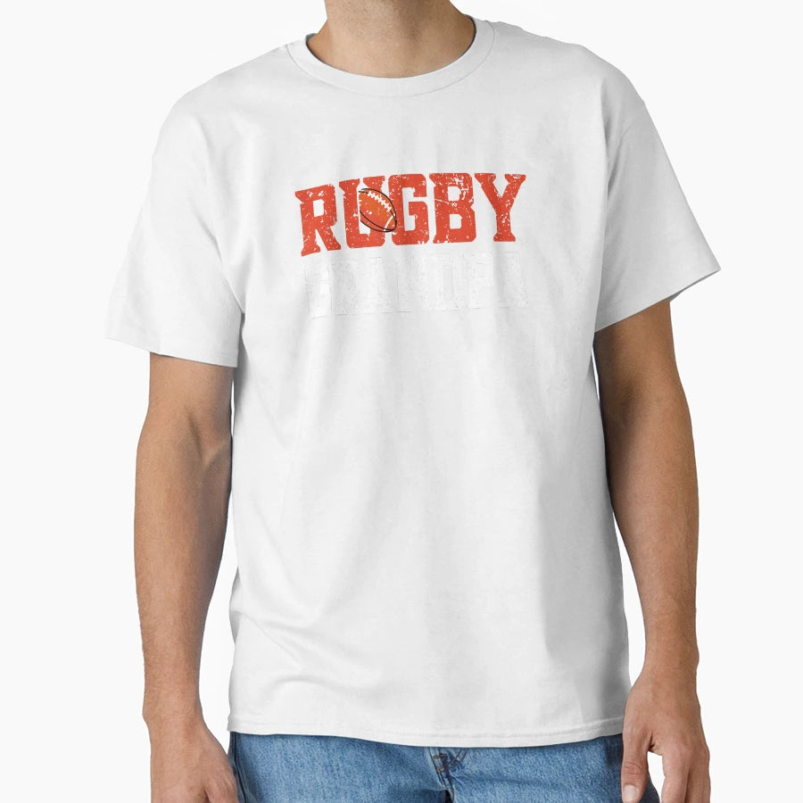 Rugby Grandpa Proud Rugby Lover T-Shirt - Minimalist Print for Adults - T-Shirt, Sweatshirt, Hoodie