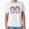 Number 00 Usa T-Shirt - Graphic Print Unisex - T-Shirt, Sweatshirt, Hoodie