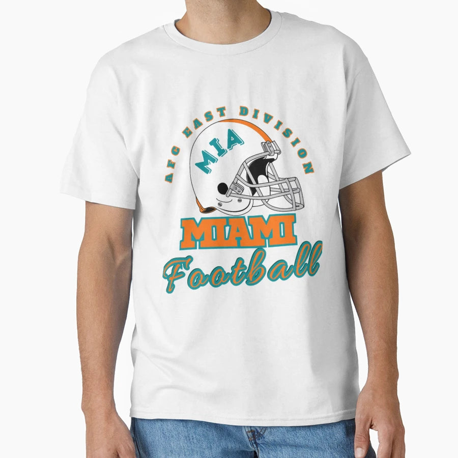 Football Miami Dolphins T-Shirt - Custom Art Print Unisex - T-Shirt, Sweatshirt, Hoodie