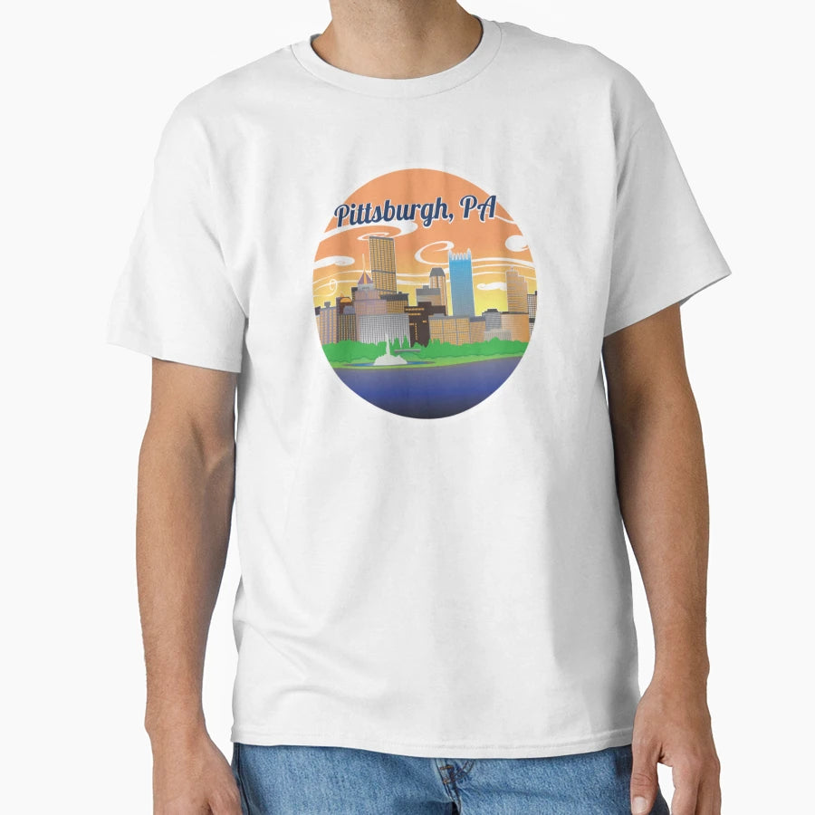 Pittsburgh City T-Shirt - Unique Graphic Unisex - T-Shirt, Sweatshirt, Hoodie
