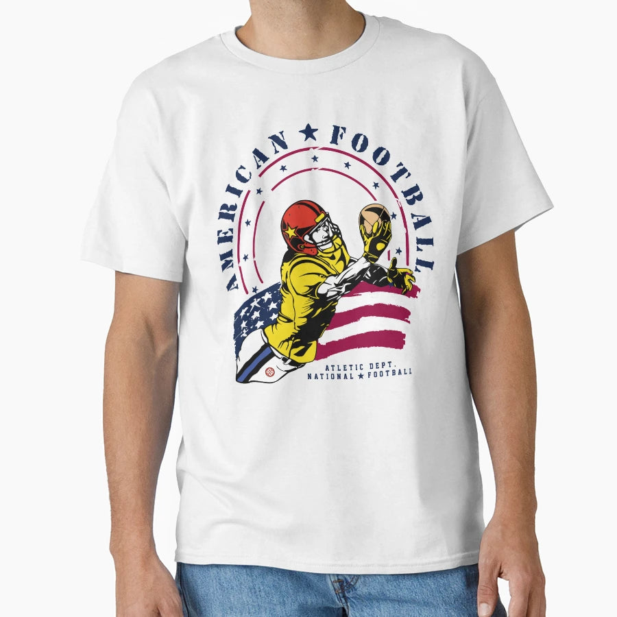 American Football Sport T-Shirt - Minimalist Print for Adults - T-Shirt, Sweatshirt, Hoodie