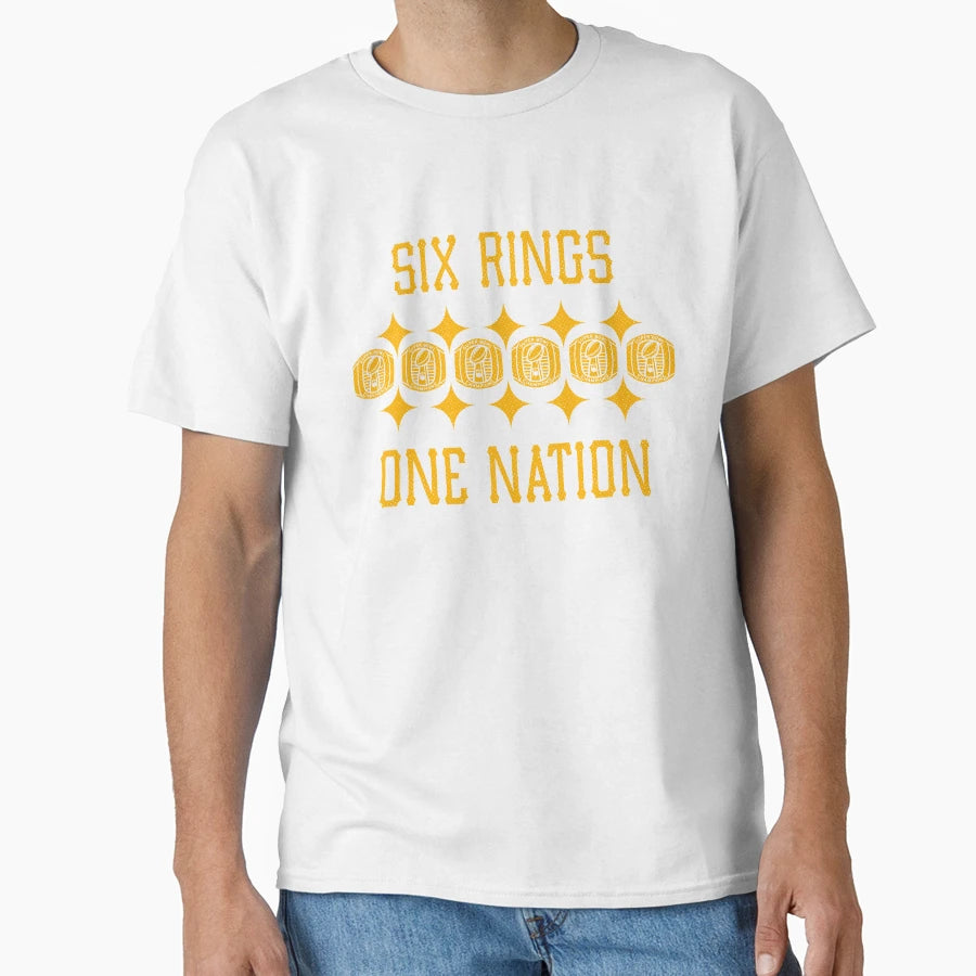 Six Rings One Nation T-Shirt - Graphic Print Unisex - T-Shirt, Sweatshirt, Hoodie
