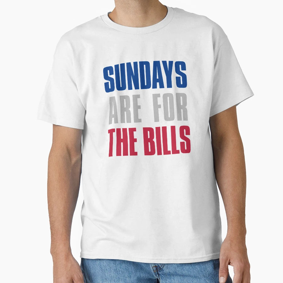 Sundays Are Bills Buffalo Football T-Shirt - Aesthetic Graphic Men Women - T-Shirt, Sweatshirt, Hoodie