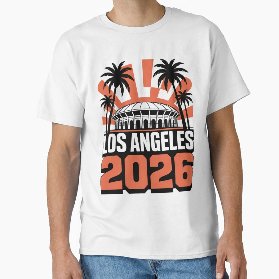 Los Angeles 2026 Palm Tree T-Shirt - Casual Everyday Wear for Adults - T-Shirt, Sweatshirt, Hoodie