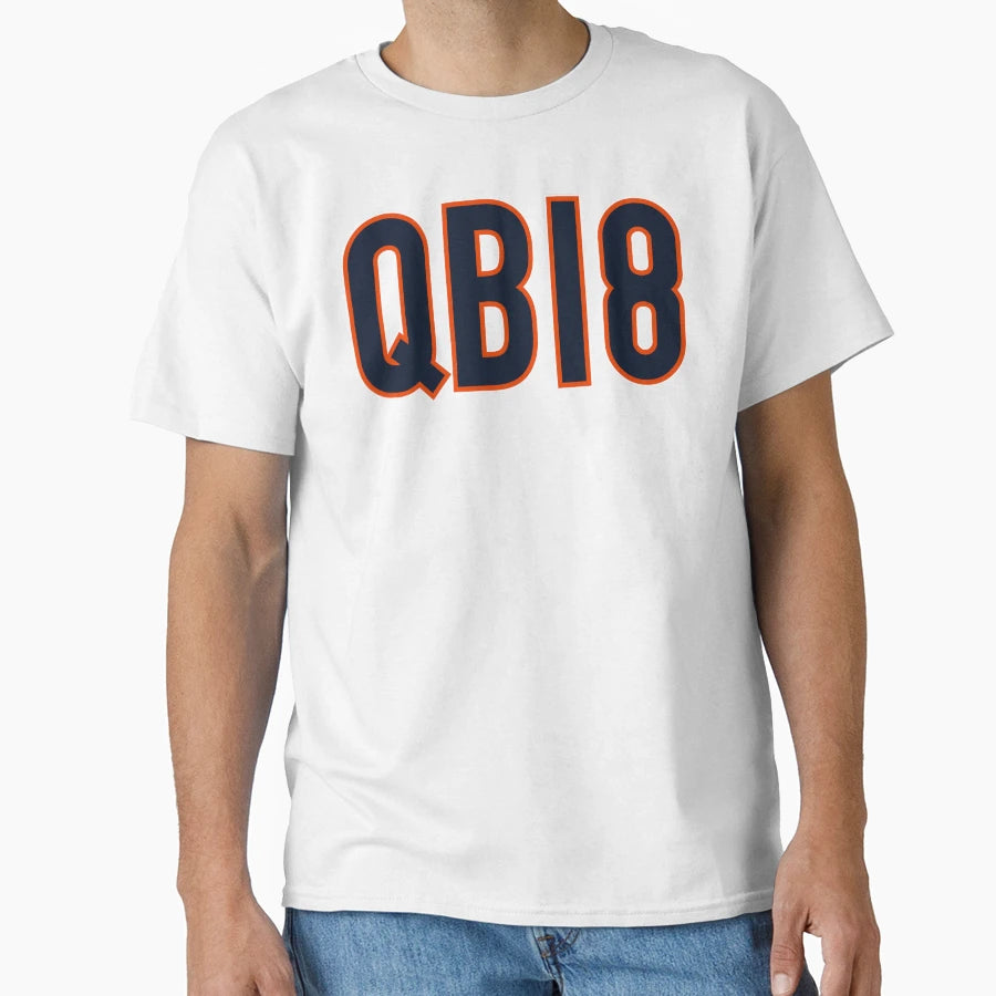 Qb18 Chicago Navy T-Shirt - Minimalist Print for Adults - T-Shirt, Sweatshirt, Hoodie