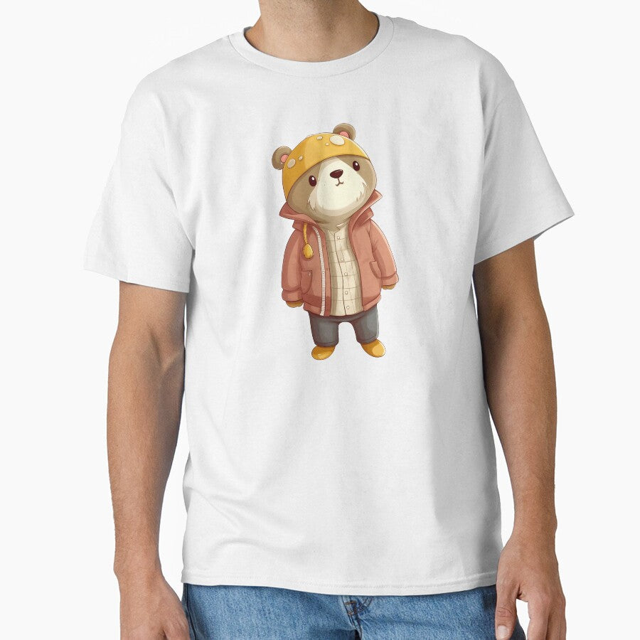 A cute teddy bear wearing street fashion by - Adult & Kids T-Shirts, Sweatshirts & Hoodies apparel design preview 1