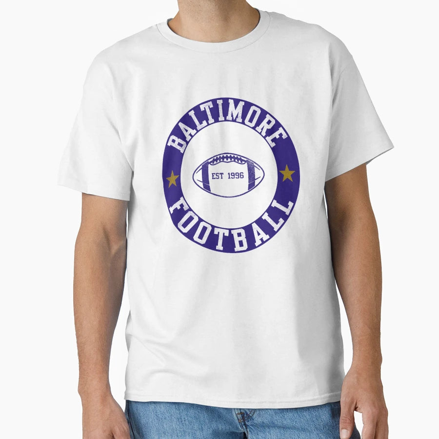 Baltimore Football 1 T-Shirt - Aesthetic Graphic Unisex - T-Shirt, Sweatshirt, Hoodie