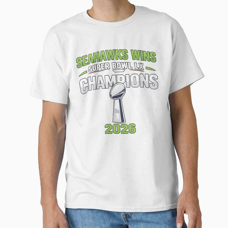 Champions Du Super Bowl Lx Des Seahawks De T-Shirt - Unique Graphic Unisex - T-Shirt, Sweatshirt, Hoodie