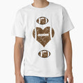 Valentines Heart Football T-Shirt - Casual Everyday Wear Unisex - T-Shirt, Sweatshirt, Hoodie
