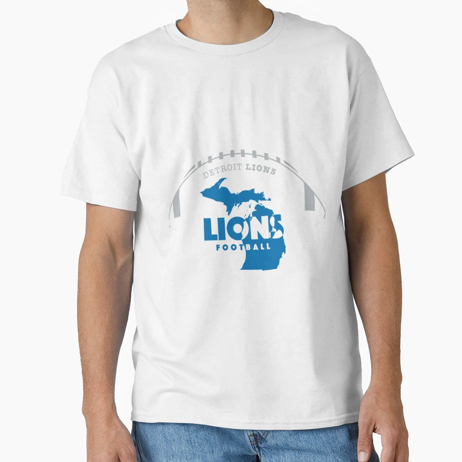 Art Detroit Lions T-Shirt - Casual Everyday Wear Men Women - T-Shirt, Sweatshirt, Hoodie