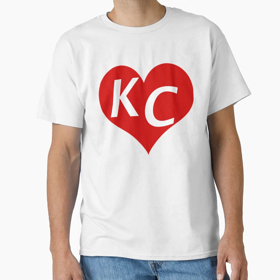 Love Kc Heart Love Kansas City Heart T-Shirt - Novelty Apparel Unisex - T-Shirt, Sweatshirt, Hoodie