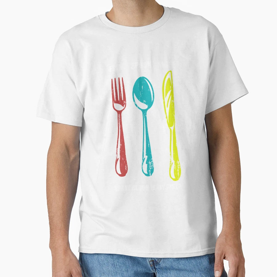 Fork Spoon Knife What Color Is My Joke T-Shirt - Novelty Apparel Men Women - T-Shirt, Sweatshirt, Hoodie