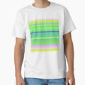 Green artsy striped artistic line pattern by lausn - Adult & Kids T-Shirts, Sweatshirts & Hoodies apparel design preview 1