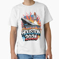 Houston 2026 Space Shuttle Football V5 T-Shirt - Graphic Print for Adults - T-Shirt, Sweatshirt, Hoodie