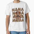 Football Mama Bow T-Shirt - Graphic Print Men Women - T-Shirt, Sweatshirt, Hoodie