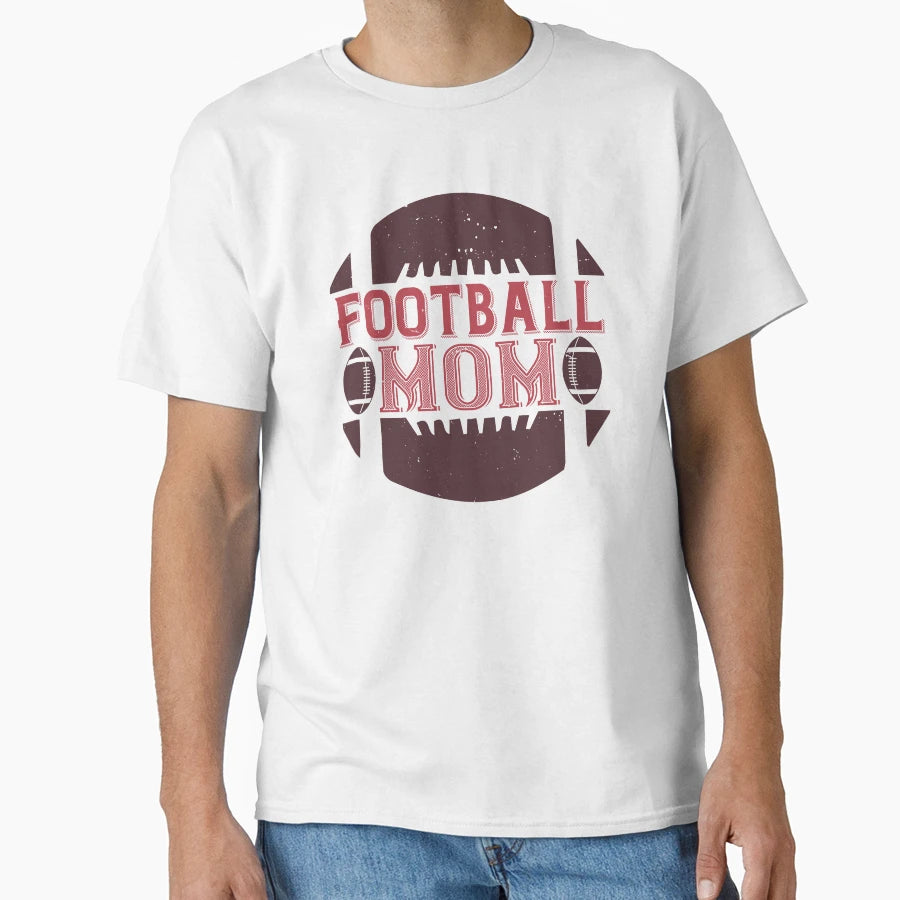 Football Mom T-Shirt - Graphic Print Unisex - T-Shirt, Sweatshirt, Hoodie