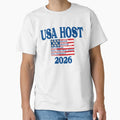 World Cup26 Usa Host Country Art T-Shirt - Novelty Apparel Unisex - T-Shirt, Sweatshirt, Hoodie