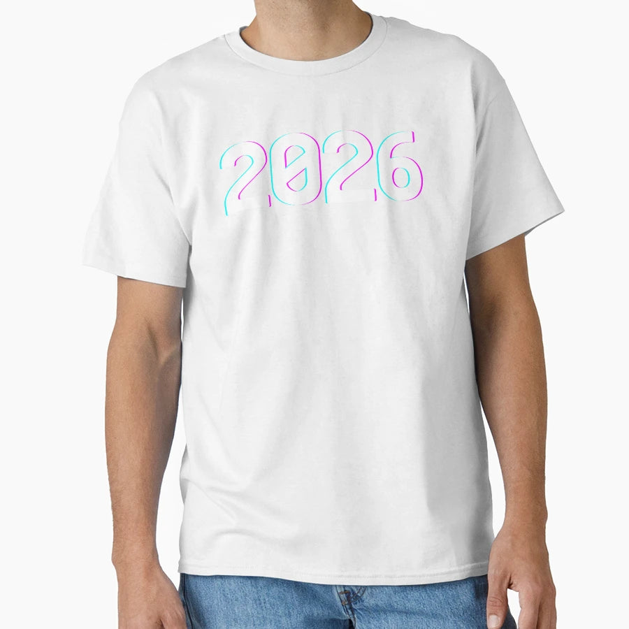Happy New Year 2026 T-Shirt - Graphic Print for Adults - T-Shirt, Sweatshirt, Hoodie