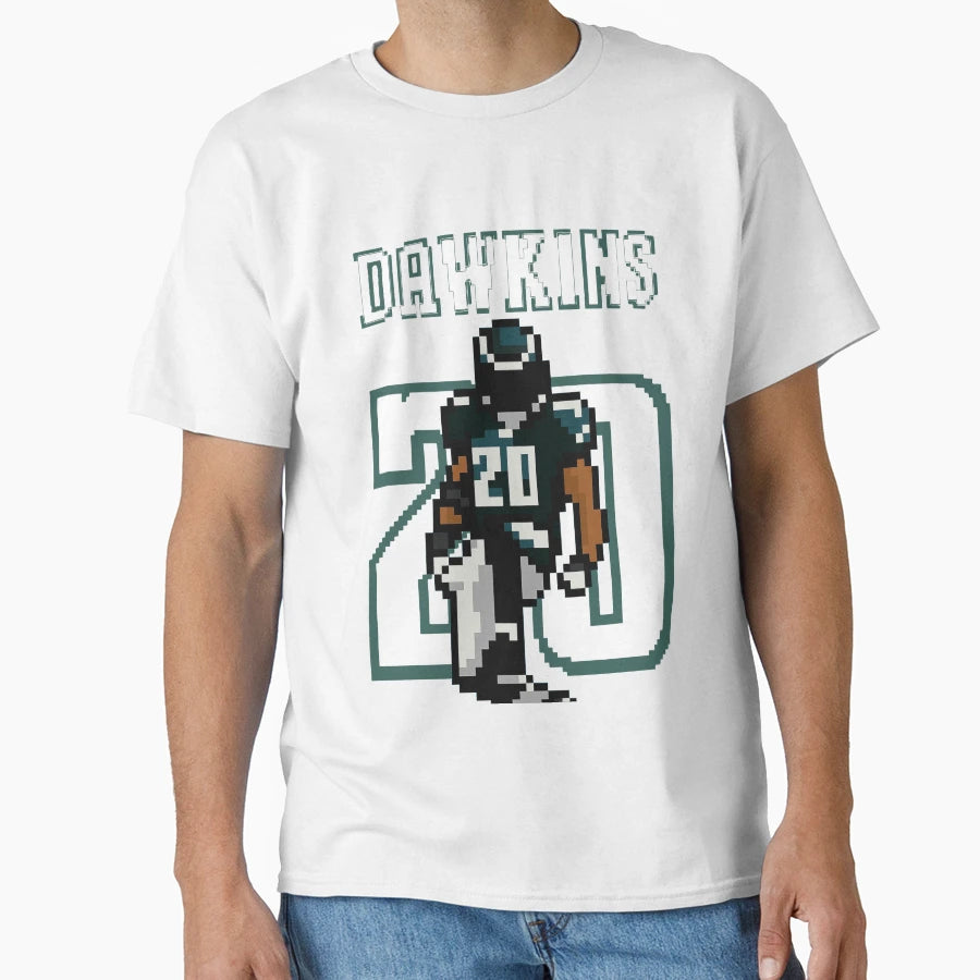 Brian Dawkins 8 Bit Pixel Art Weapon X T-Shirt - Graphic Print for Adults - T-Shirt, Sweatshirt, Hoodie