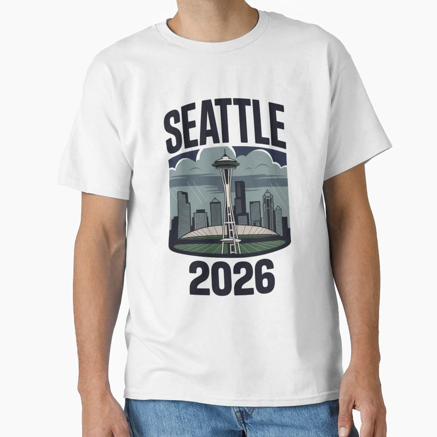 Seattle 2026 Space Needle Stadium T-Shirt - Aesthetic Graphic Unisex - T-Shirt, Sweatshirt, Hoodie