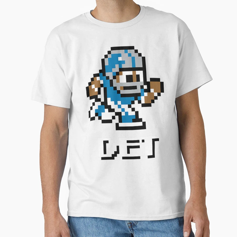 Detroit Lions Tecmo Super Bowl T-Shirt - Aesthetic Graphic Men Women - T-Shirt, Sweatshirt, Hoodie