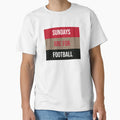 Sundays Are Football T-Shirt - Minimalist Print Unisex - T-Shirt, Sweatshirt, Hoodie