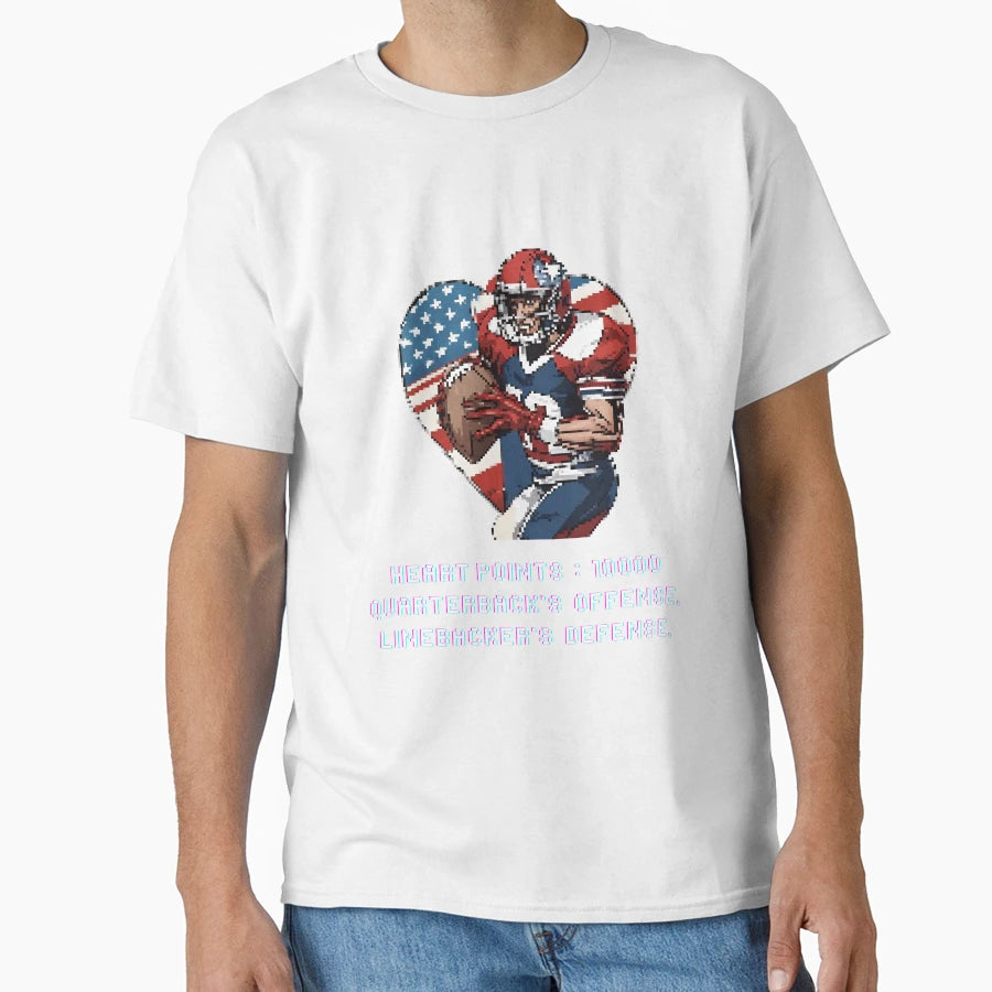 Valentines Day Football Video Game T-Shirt - Novelty Apparel for Adults - T-Shirt, Sweatshirt, Hoodie