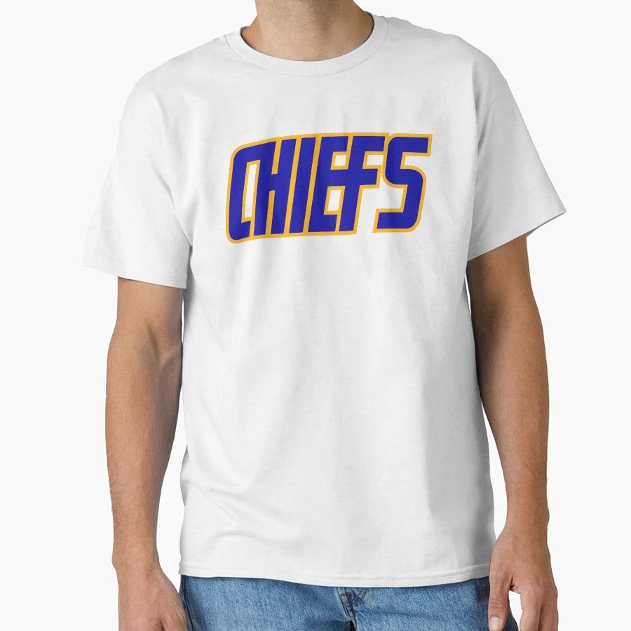 Charlestown Chiefs Ice Hockey Team Logo T-Shirt - Graphic Print Men Women - T-Shirt, Sweatshirt, Hoodie