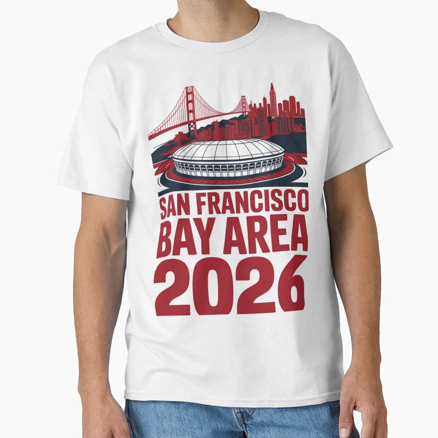 San Francisco Bay Area Golden Gate Stadium T-Shirt - Unique Graphic Unisex - T-Shirt, Sweatshirt, Hoodie