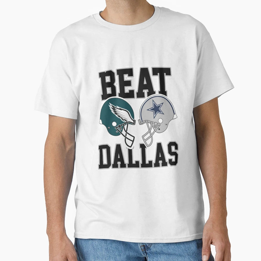 Beat Dallas Football Gift Halloween T-Shirt - Minimalist Print for Adults - T-Shirt, Sweatshirt, Hoodie