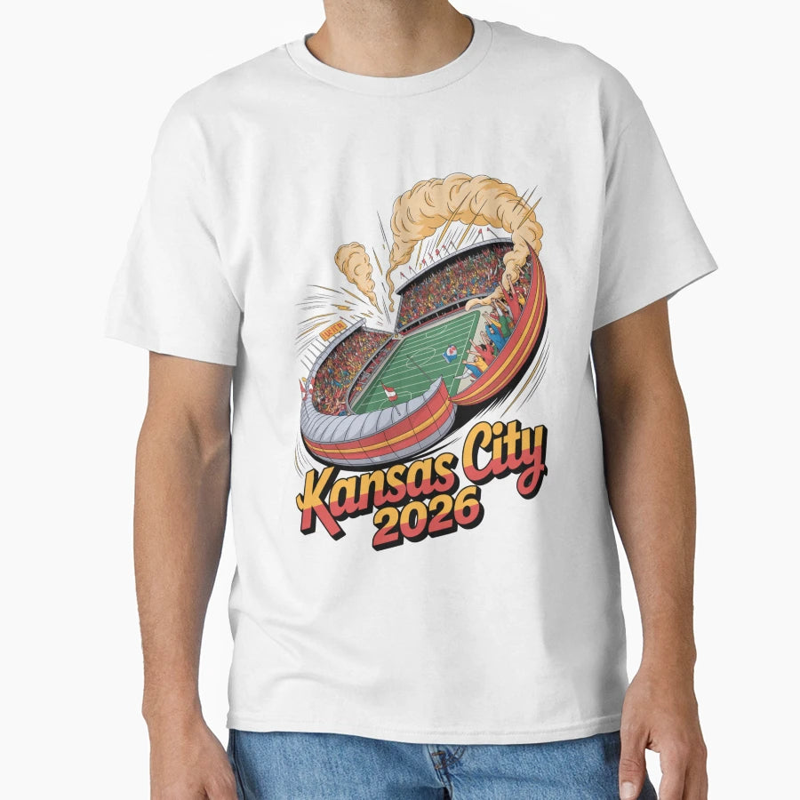 Kansas City 2026 Arrowhead Stadium T-Shirt - Trendy Graphic for Adults - T-Shirt, Sweatshirt, Hoodie
