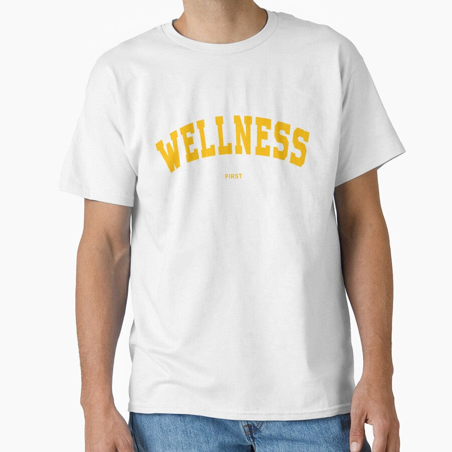 Wellness text yellow by Penxilstudio - Adult & Kids T-Shirts, Sweatshirts & Hoodies apparel design preview 1