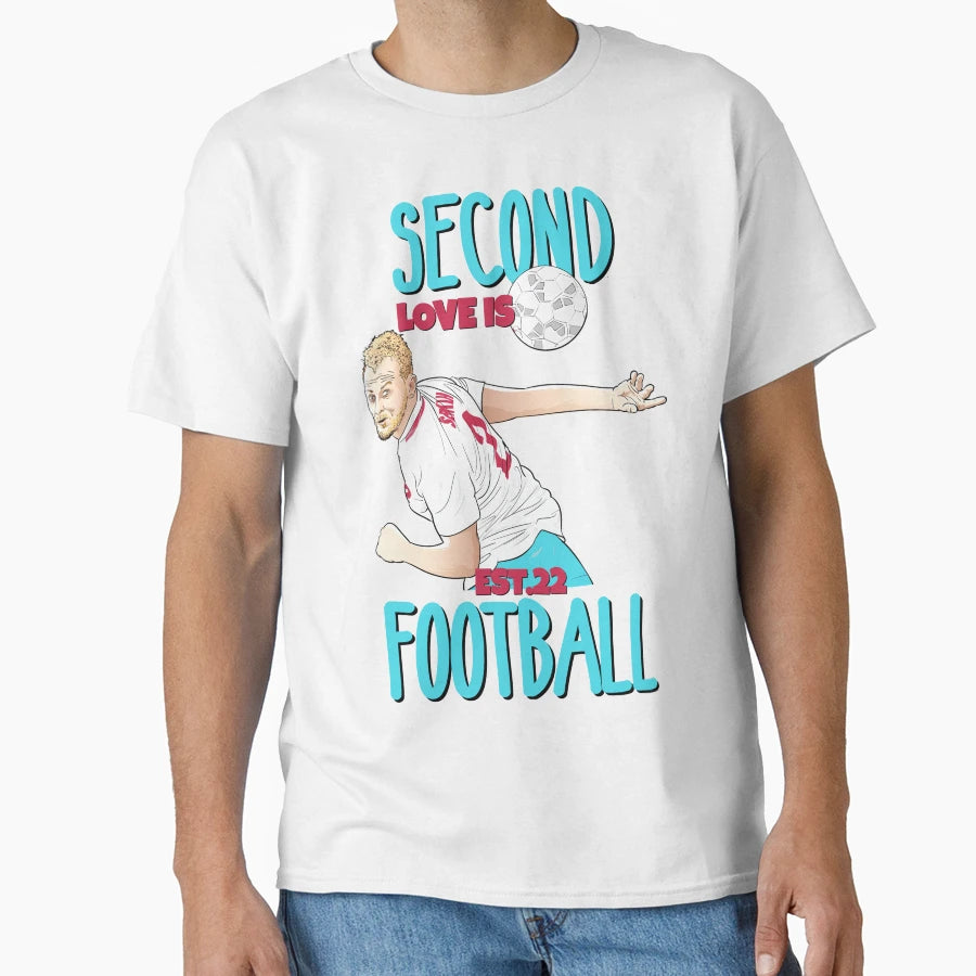 Second Love Is Footbal T-Shirt - Graphic Print for Adults - T-Shirt, Sweatshirt, Hoodie