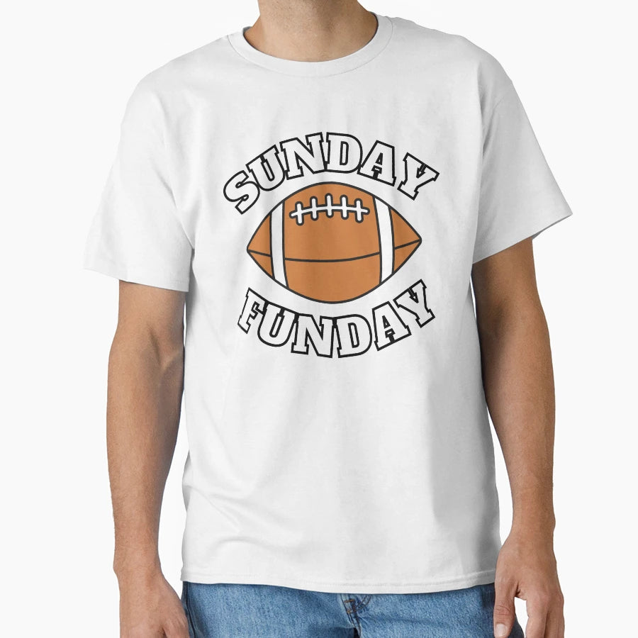 Sunday Funday Football T-Shirt - Custom Art Print for Adults - T-Shirt, Sweatshirt, Hoodie
