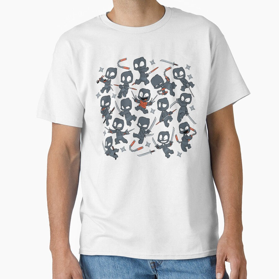 Ninja Mess by dooomcat - Adult & Kids T-Shirts, Sweatshirts & Hoodies apparel design preview 1