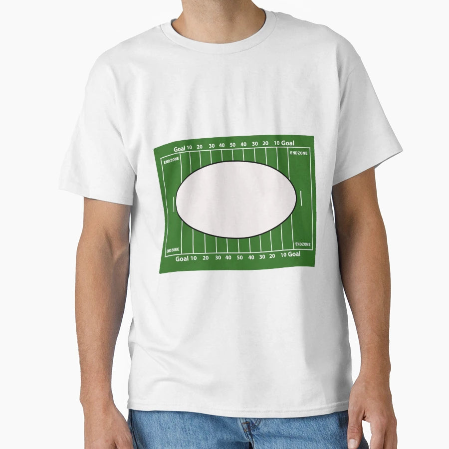 American Football Field Frame American T-Shirt - Unique Graphic for Adults - T-Shirt, Sweatshirt, Hoodie