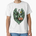 Fierce Green Eagle Football Mascot T-Shirt - Graphic Print Men Women - T-Shirt, Sweatshirt, Hoodie