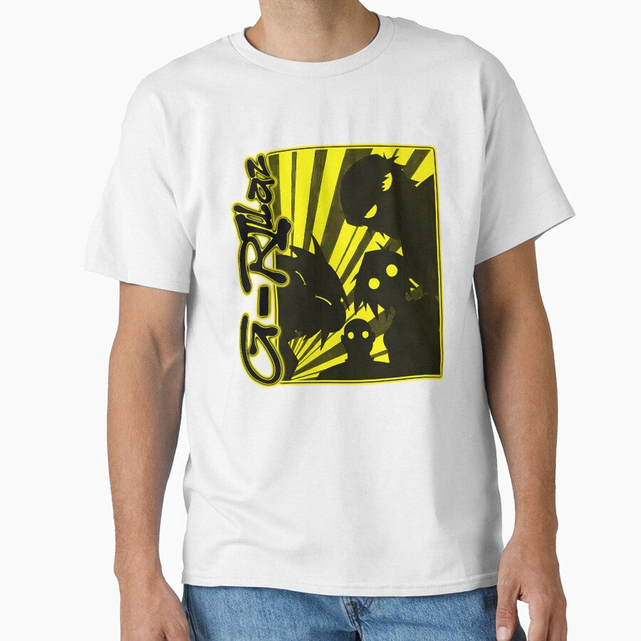 Yellow Silhouette Frame Rock Band by BiGKhaled - Adult & Kids T-Shirts, Sweatshirts & Hoodies apparel design preview 1