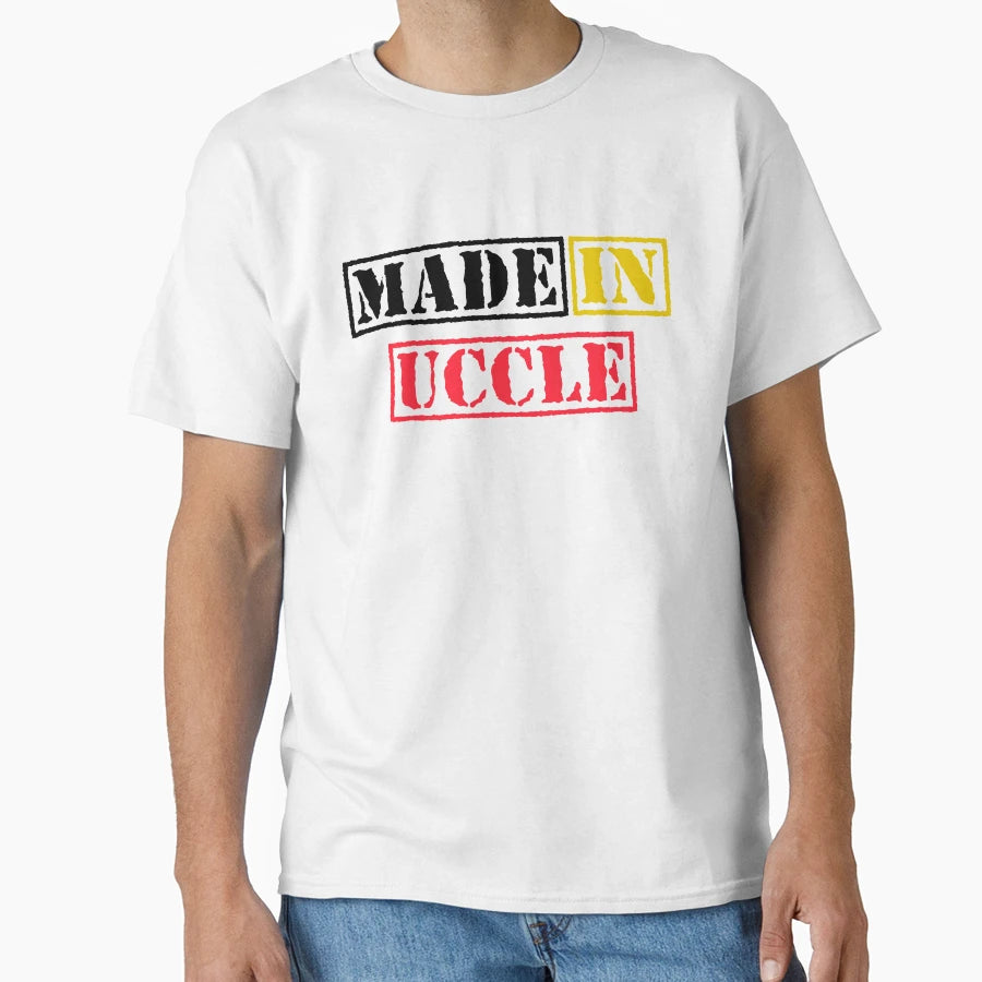 Made Uccle Belgium T-Shirt - Minimalist Print Men Women - T-Shirt, Sweatshirt, Hoodie