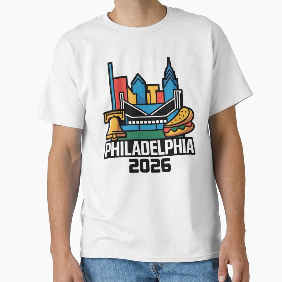 Philadelphia 2026 Liberty Bell T-Shirt - Streetwear Style for Adults - T-Shirt, Sweatshirt, Hoodie