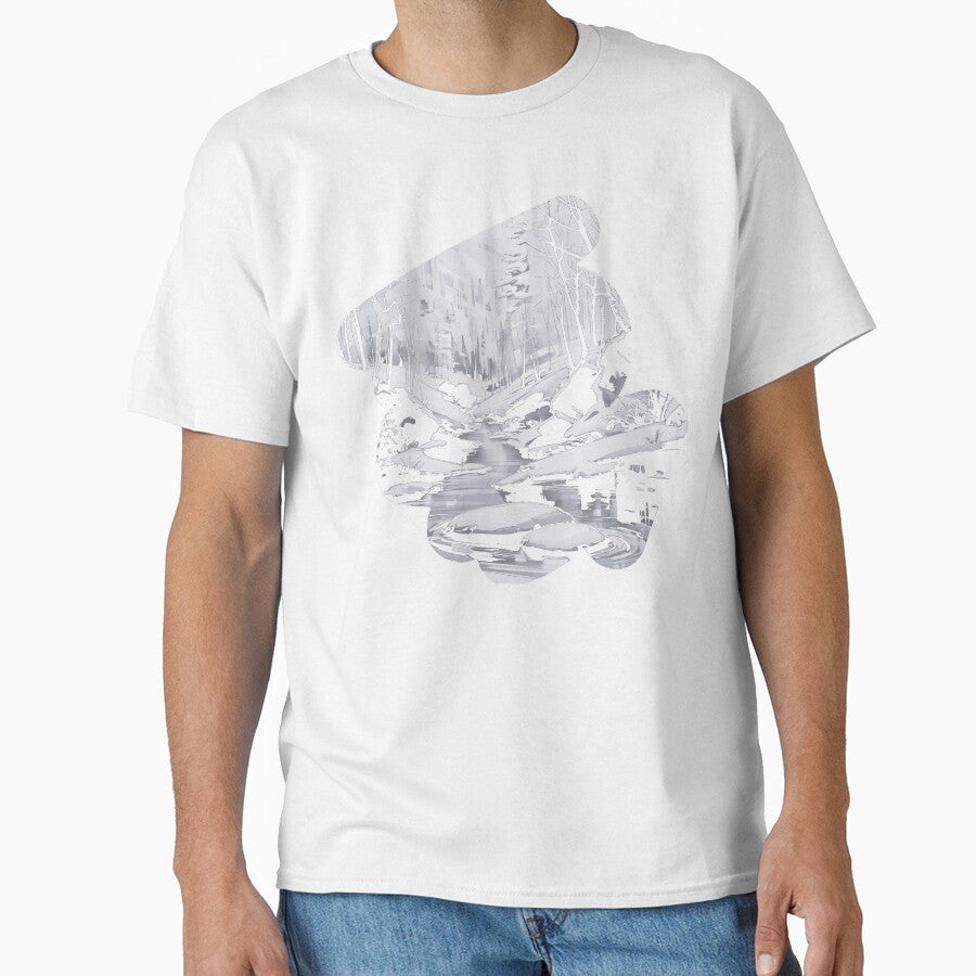 Ink painting landscape by Inklivion - Adult & Kids T-Shirts, Sweatshirts & Hoodies apparel design preview 1